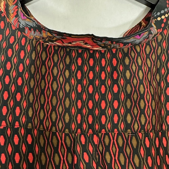 Soft Surroundings Boho Tribal Print Long Sleeve Tunic Aztec Southwestern Size 2X - Picture 8 of 12